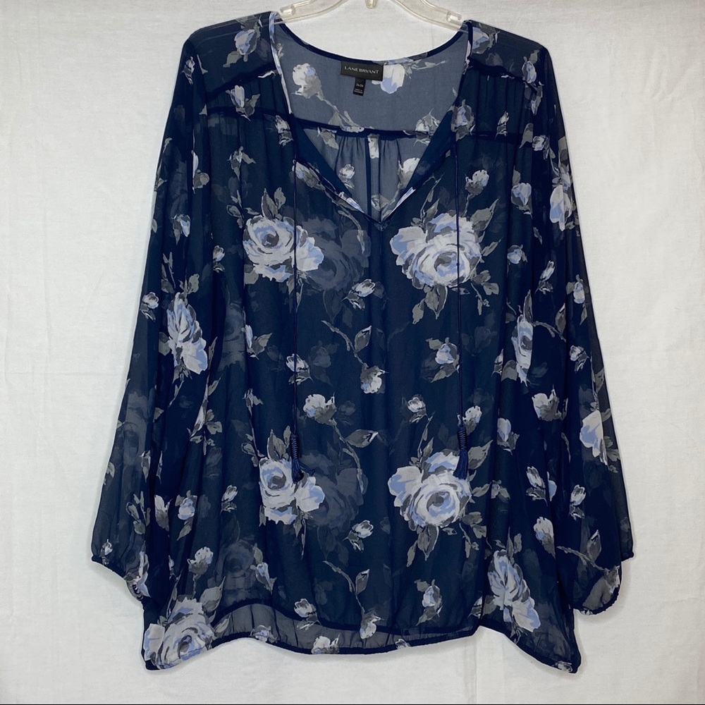 Lane Bryant Lightweight Floral Blouse